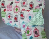 Birds Be Free Bib and Burp Set -- Great Baby Shower Gift