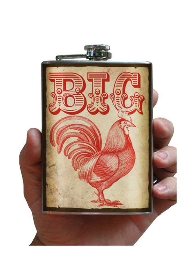 Big Cock - Stainless Steel Flask - 8 oz.