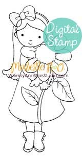 Instant Download Digi Stamp: Amelia