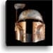 Steampunk Jango Fett Helmet Canvas Art print  Print Star Wars