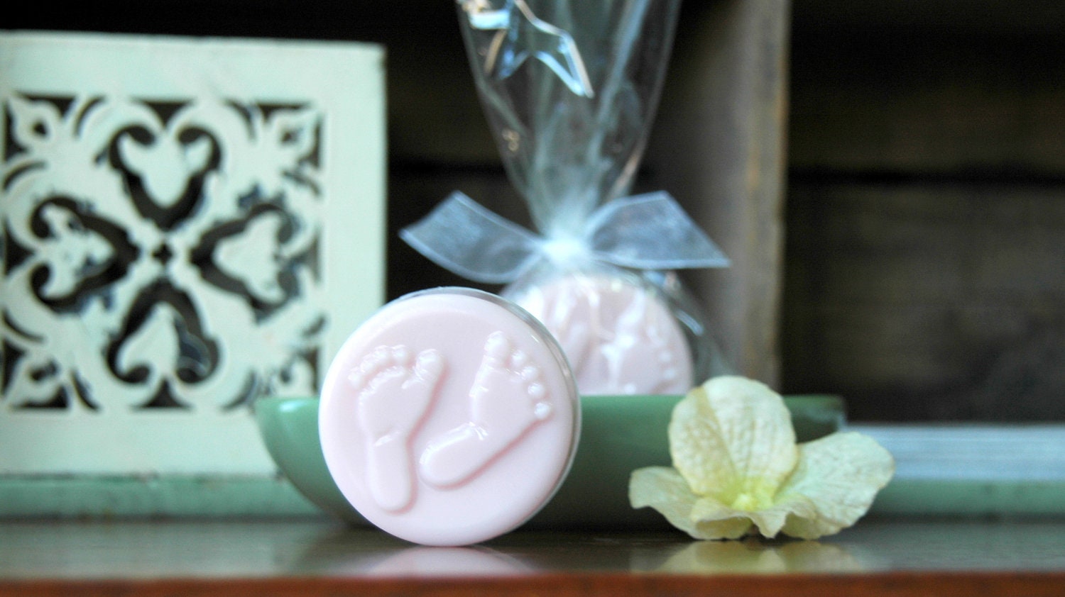 50 . Baby Shower Favors . Footprint Soap Favors
