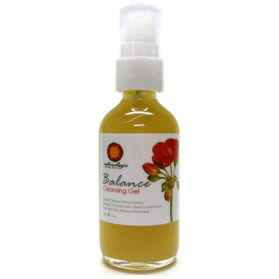 Organic Balancing Clarifying Cleansing Gel. Neroli, Geranium, Sulphur, Salicylic Acid and Chamomile. Natural Organic Skin Care. VEGAN.
