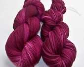 Hand Painted Ultra Merino Superwash Sock Fingering Yarn -- Doctor Who: Bow Ties Are Cool
