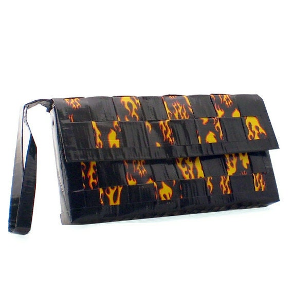 Duct Tape Clutch - Hot Rod Flames