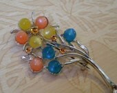 Flower Bouquet Vintage Brooch