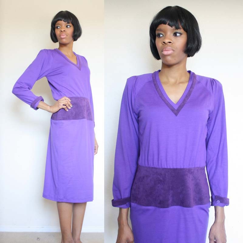 Sz S Vintage 80s MISSONI Wool Dress