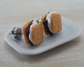 S'more  - Studs / Post Earrings