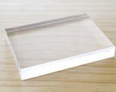 Clear acrylic block for stamping