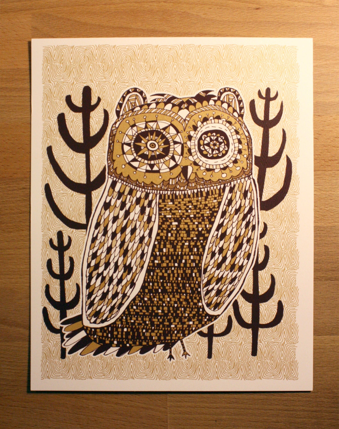 nightowl- gold- 8x10