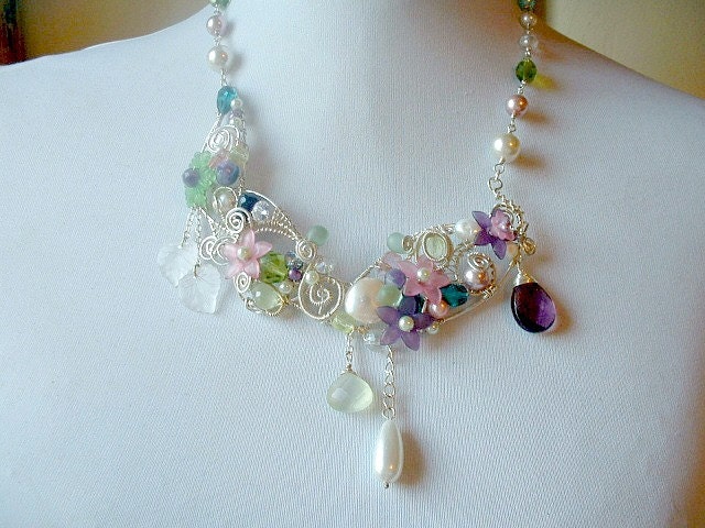 Lunas Garden Statement Necklace