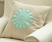 Pillow Cover  in Spirograph Linen 18x18 inch