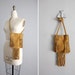 SALE - 1960s vintage suede fringe shoulder bag