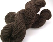 Recycled yarn - brown wool, bulky weight