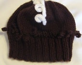 Chocolate Cupcake Hat With Frosting Swirl - Fits 1-4 Year Old