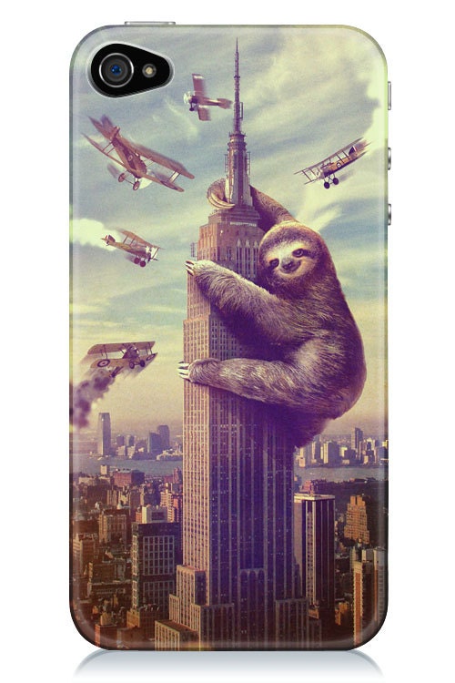Slothzilla iPhone 4 & 4S Hard Case