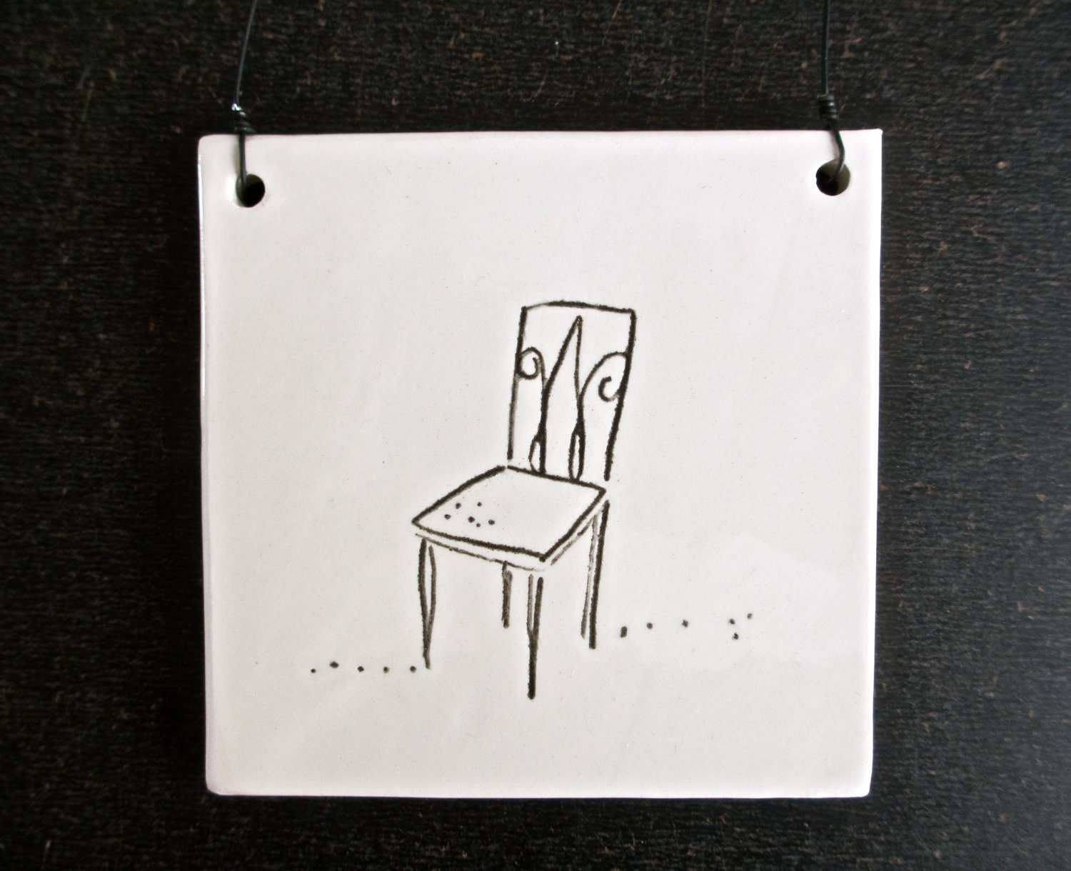 chair plaque (B).