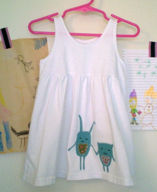 applique girl's sundress size 2