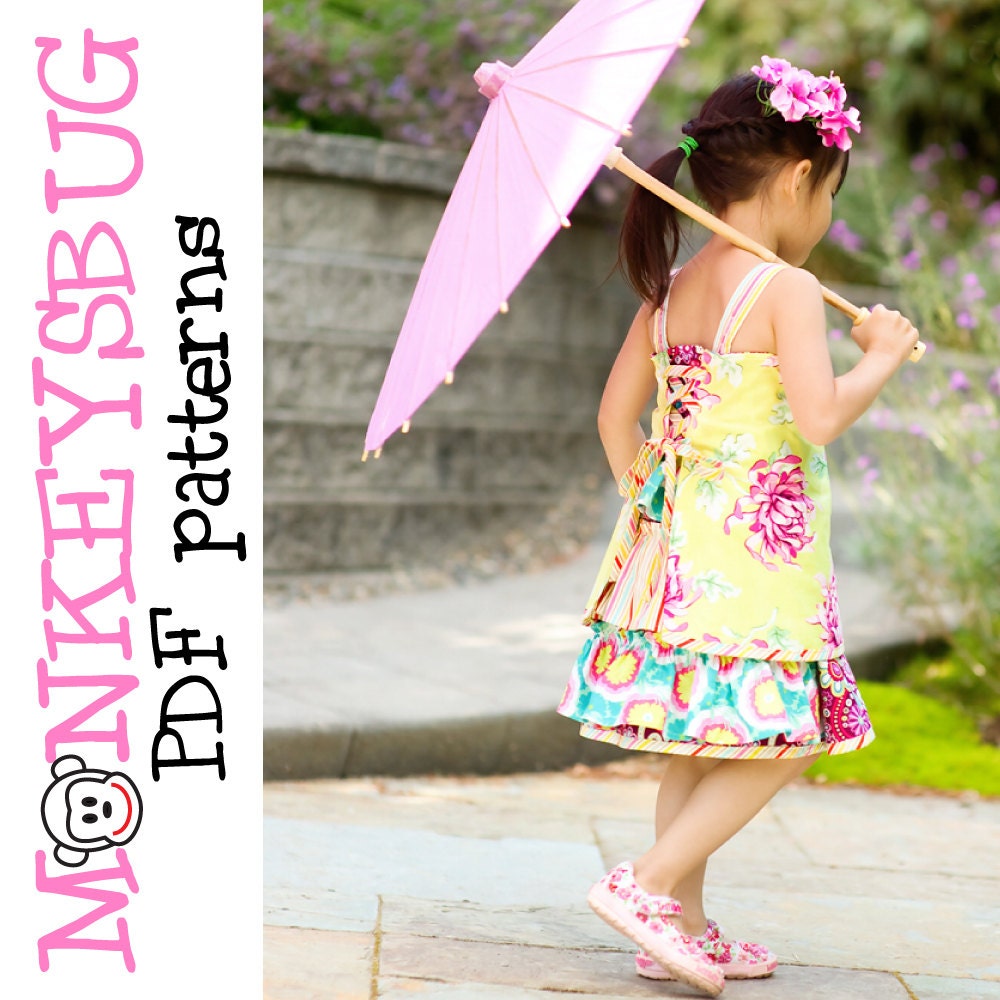 Tea Party Pinafore Dress PDF eBook Pattern i
