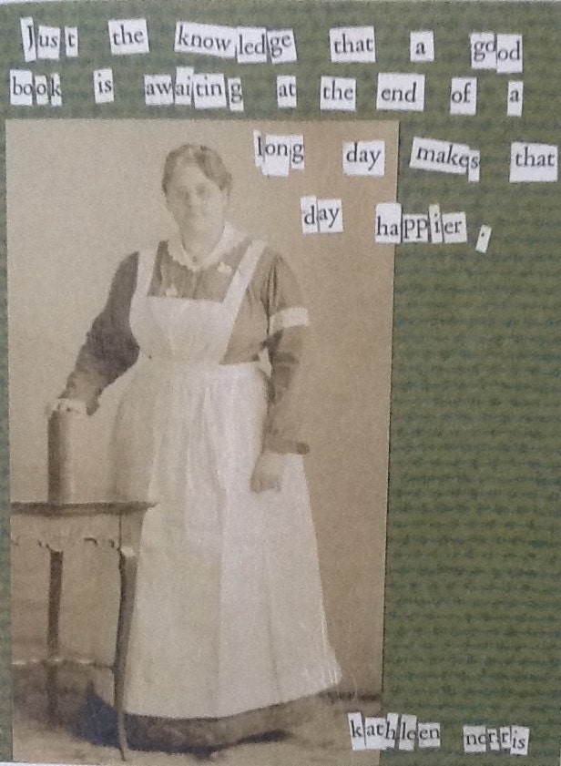 Card Set A Good Book Quote Vintage Photo