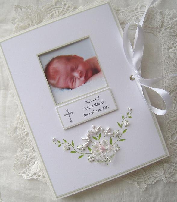 Personalized Photo Album for Baptism or New Baby - Petite Keepsake