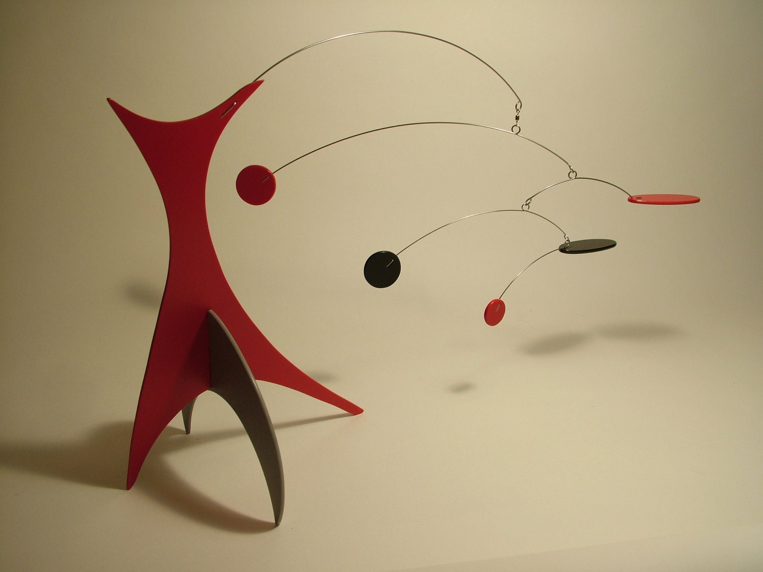 Modern Table Top Stabile Mobile Art Tempo Small Kinetic Scupture