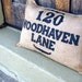 Burlap Charley Address Pillow