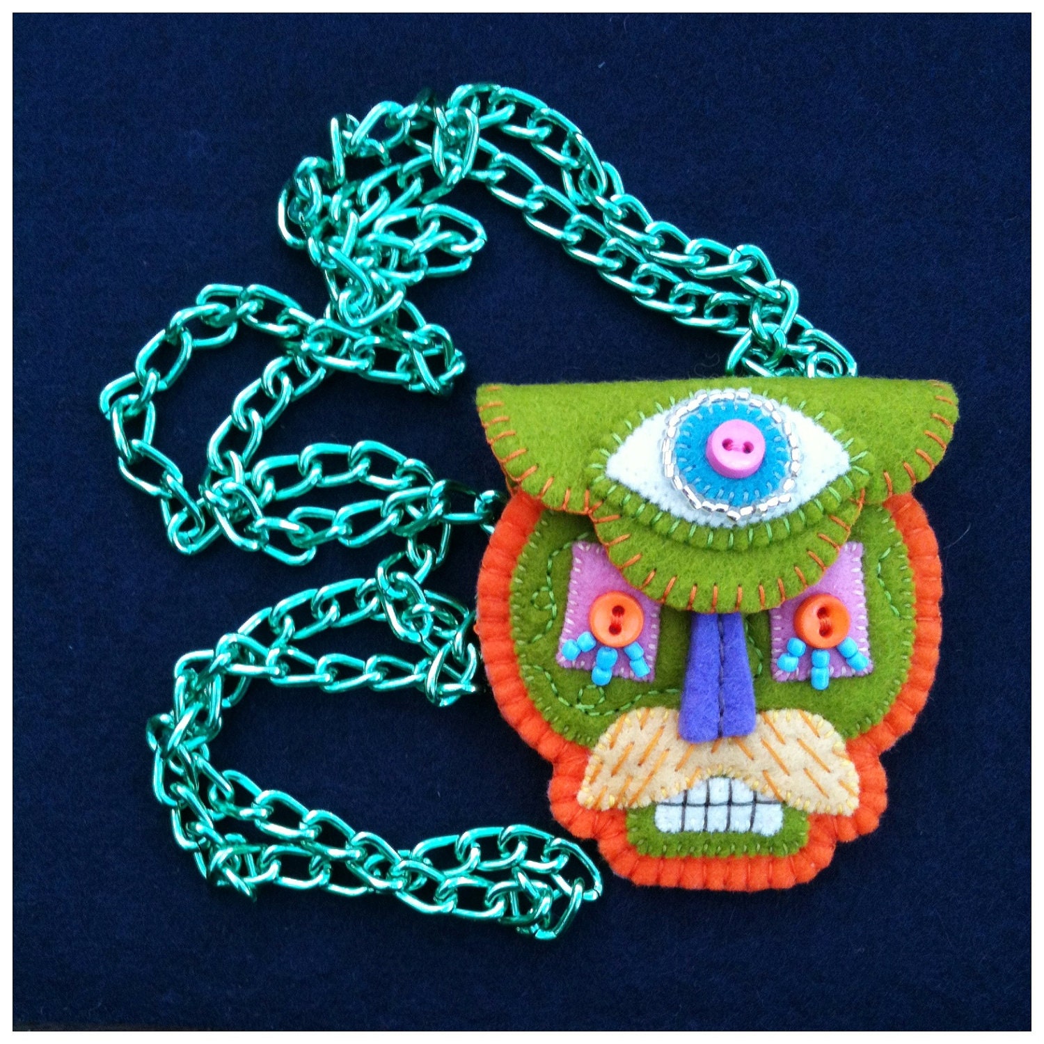 Third Eye Skully Pouch Necklace