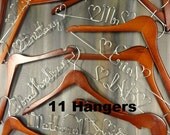 Bridal Party Hangers Bridesmaid Hangers by OriginalBridalHanger