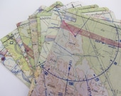 Passport Holder- Vintage 1963 Aeronautical Map of  California Delta area- choose 1