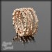 Set of Four Bezel Set Chocolate colored Brown Diamond Eternity Stacking Bands in 14kt Rose Gold - LS2310