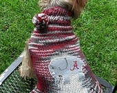 PUP SQUAD Original Cheerleader Dog Sweater -- Custom -- Hand Knit -- All Sizes, Teams, Colors, Mascots