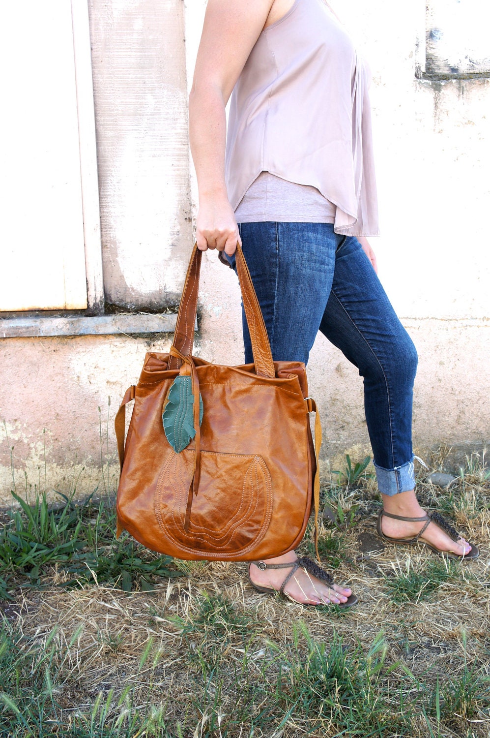 NEW//JOSEPHINE Traveler In Chestnut Brown Leather