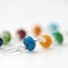 Shell Earrings, Rainbow Earrings, Fun Earrings, Colorful Jewelry, Statement Earrings, Long Dangle Earrings, Sterling Silver - Colorfall