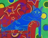 Vixen - Cat Art - Cat Pop Art - Angela Bond Art - by dogpopart