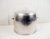 Vintage Ice Bucket Round Kromex Aluminum Metal Retro