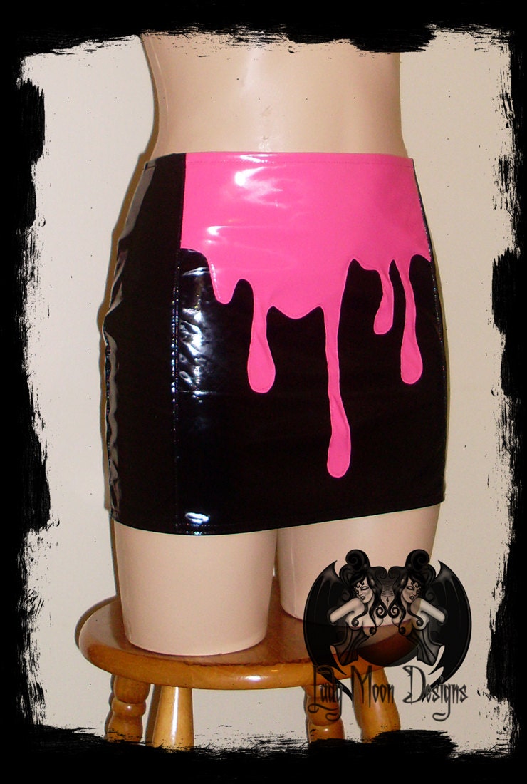 SALE Barbie Blood PVC Mini Skirt Medium