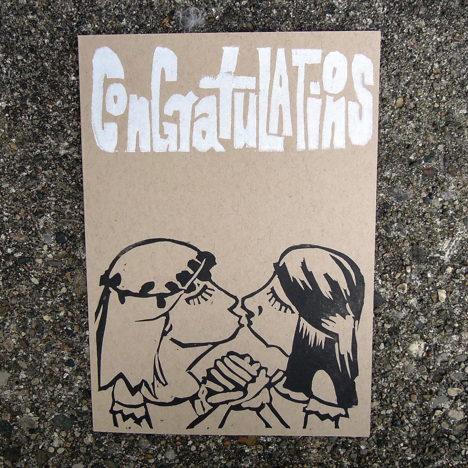 Two Brides Congratulations Wedding Card