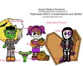 Halloween 2012 Characters-  Photo Embellishments