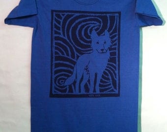 Organic Lone Wolf Midnight Blue Nightshirt