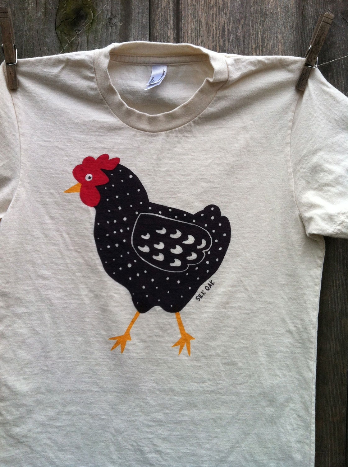 Dotty Chicken Organic Child Short Sleeve Tee 2, 4, 6, 8, 10, 12