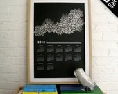 2013 Wall Calendar: Succulent Paper Cut Poster