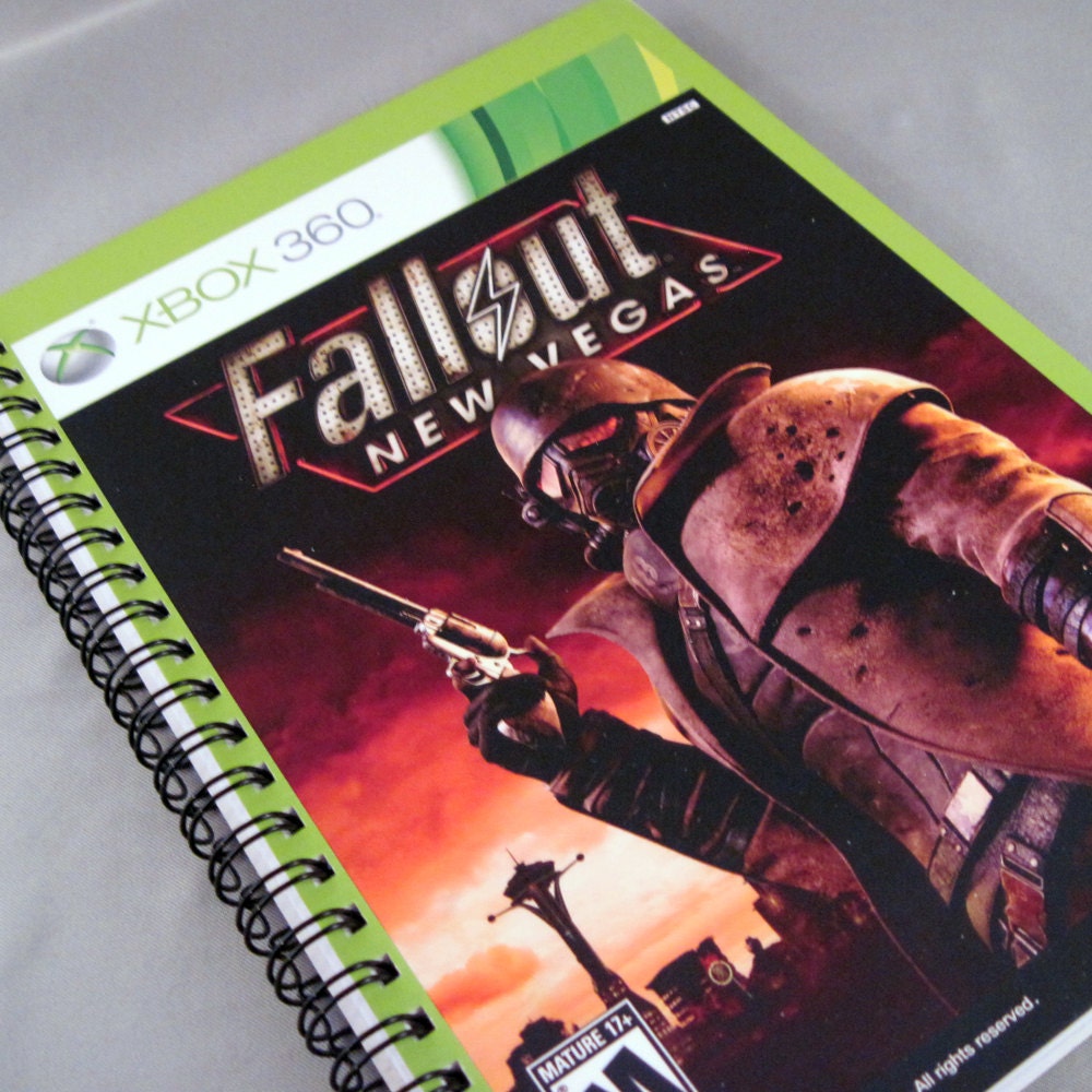 Fallout New Vegas Recycled Notebook Sketch Pad