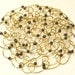 Gold Wire Beaded Kippah with Black Hematite Beads - in stock