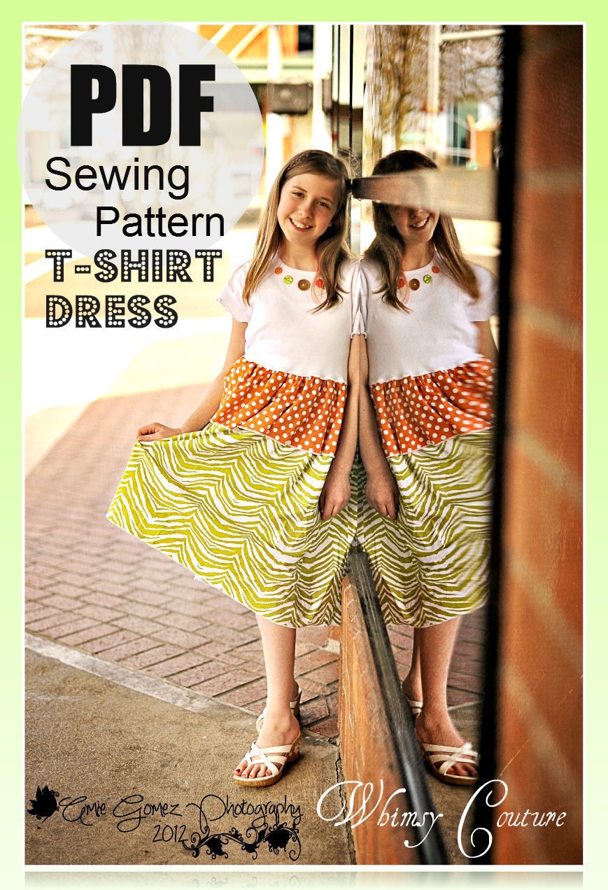 Whimsy Couture Sewing Tutorial ebook T-Shirt Dress PDF