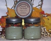 Autumn on the County Line Mason Jar Candle half pint
