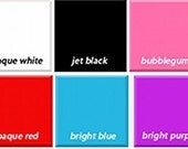 8"x6" LASER CUTTING - Custom Cut Acrylic Sheet - Opaque Colors