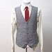 Size 44 Vintage Grey Pinstripe Vest