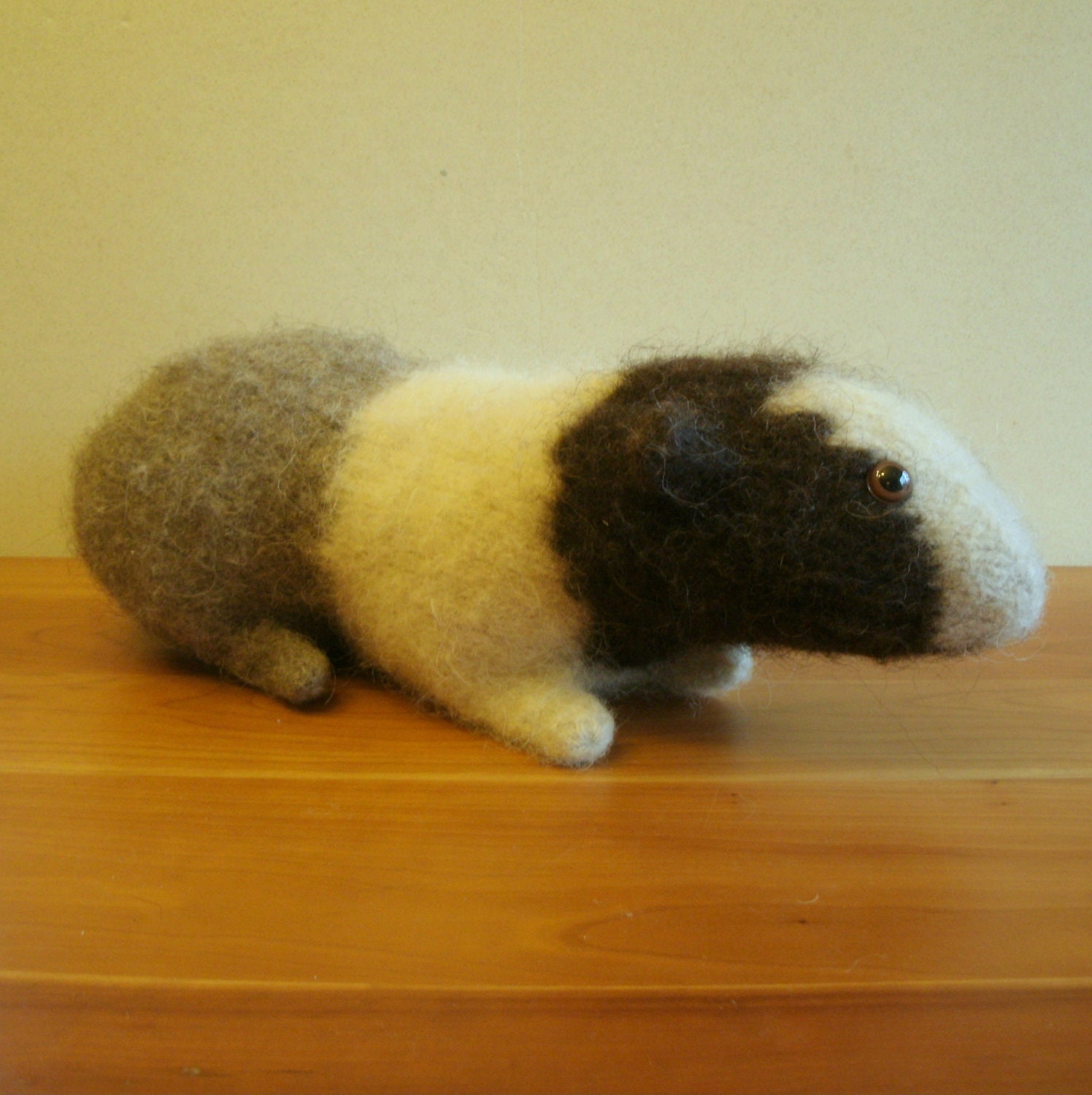 Guinea Pig Stuffed Animal, Handknit Felted, Children, Plush, Toy. Handmade Stuffed Animals by Felted Friends on Etsy