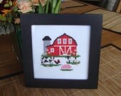 Cute Farm Cross Stitch Pattern Instant Download