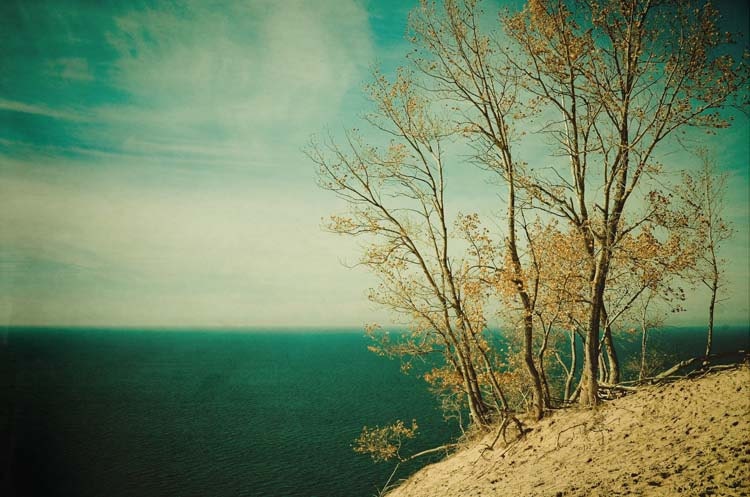 dreamy aqua ocean photograph . sea shore beach photography . deep blue sea . spa resort . cottage decor . Dare to Leap . 12x18